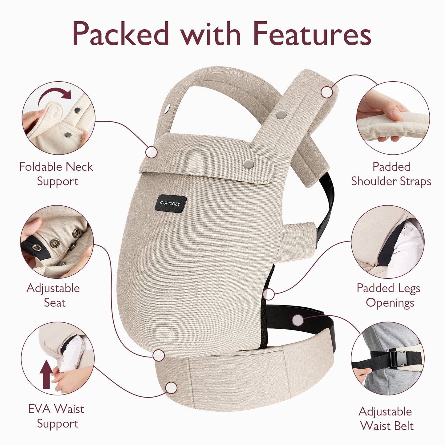 PureHug Baby Carrier - Ergonomic Cozy & Lightweight