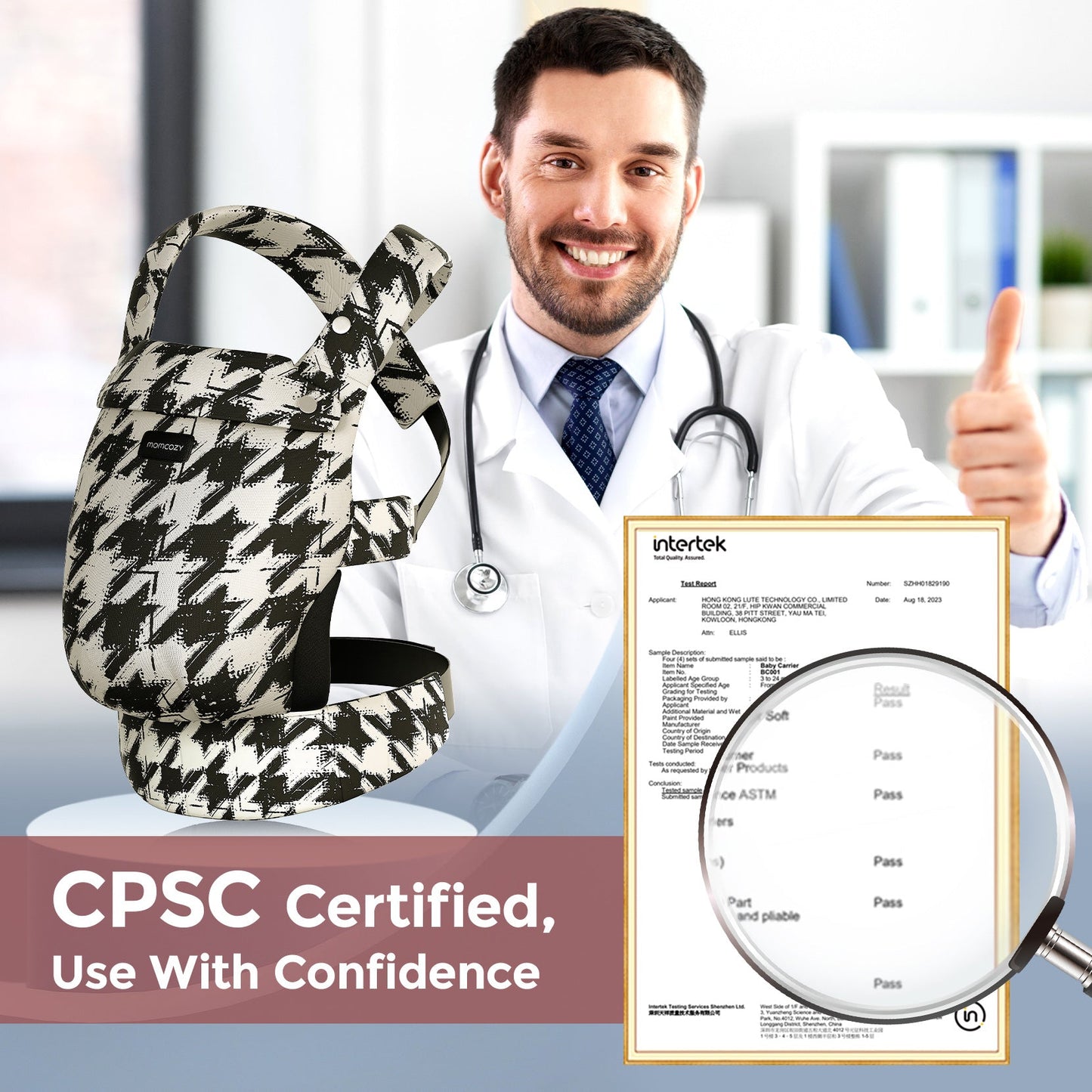 PureHug Baby Carrier - Ergonomic Cozy & Lightweight