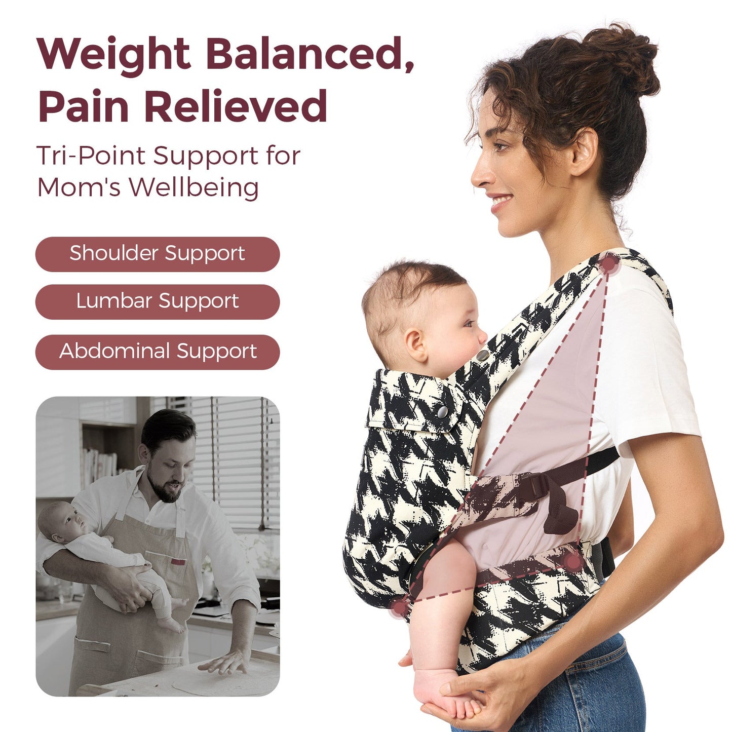 PureHug Baby Carrier - Ergonomic Cozy & Lightweight