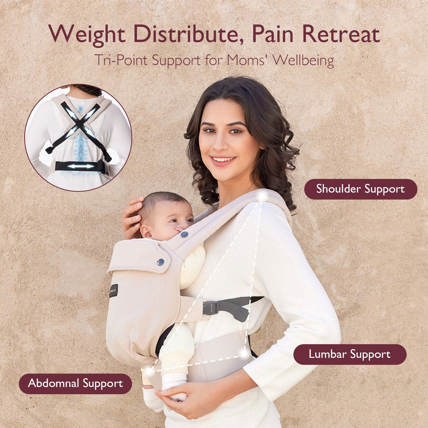 PureHug Baby Carrier - Ergonomic Cozy & Lightweight