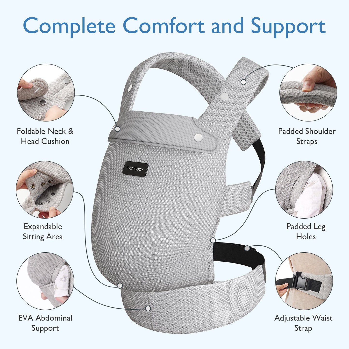 PureHug Baby Carrier - Ergonomic Cozy & Lightweight
