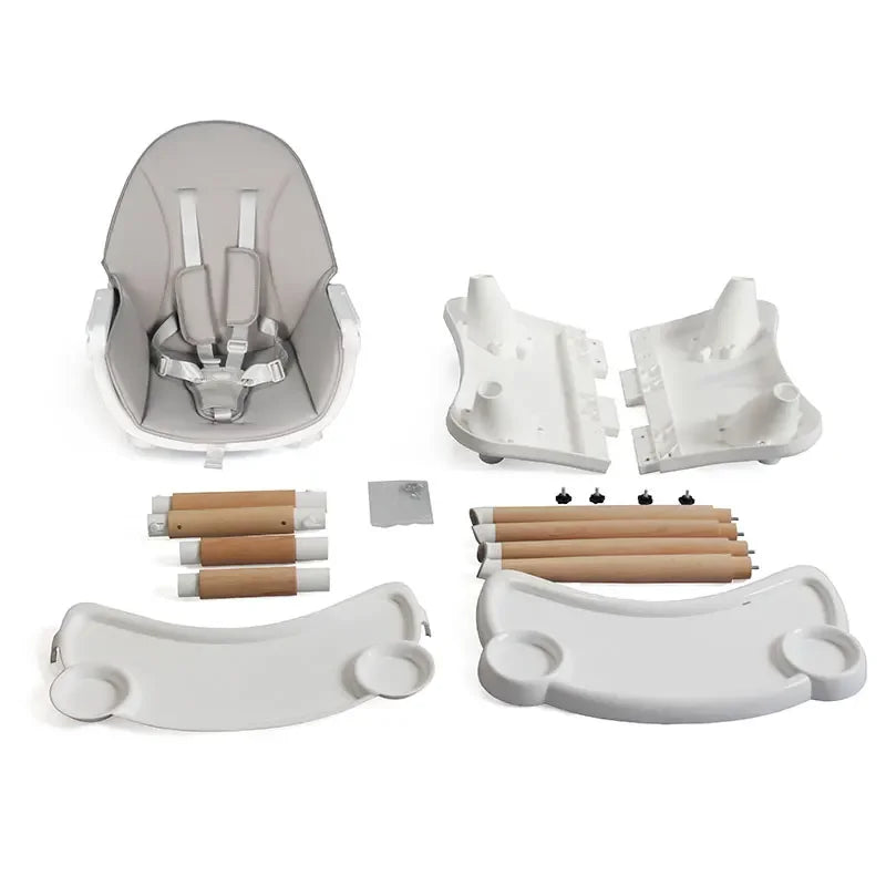 Moderne 2 In 1 Groothandel Zittende Baby Eetstoel Hoge Kwaliteit Innotop C191 Plastic + Beukenhouten Babystoeltje