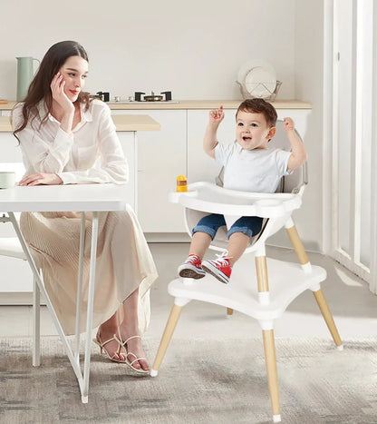 Moderne 2 In 1 Groothandel Zittende Baby Eetstoel Hoge Kwaliteit Innotop C191 Plastic + Beukenhouten Babystoeltje