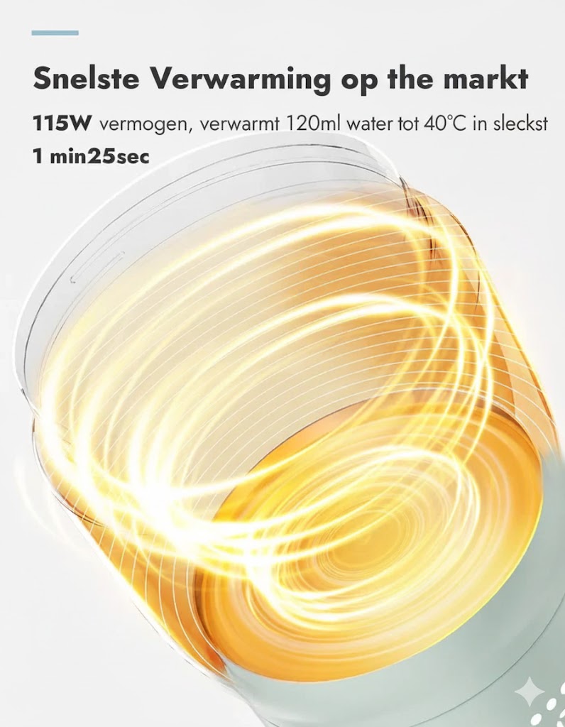 LAALO Draadloze Flessenwarmer Pro™